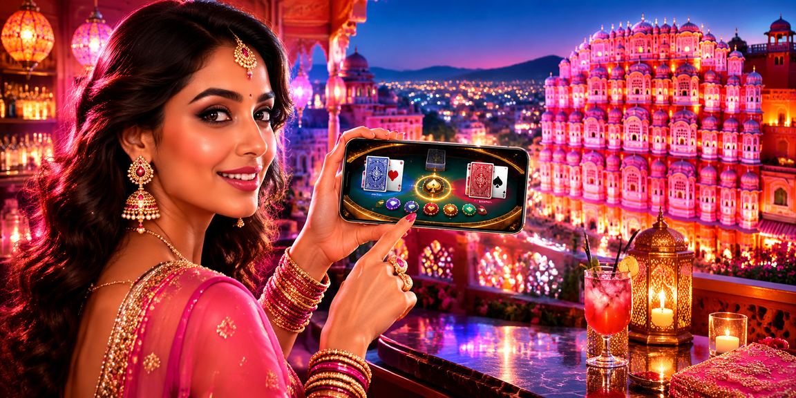 Cultural depiction of Jaipur and Andar Bahar gaming
